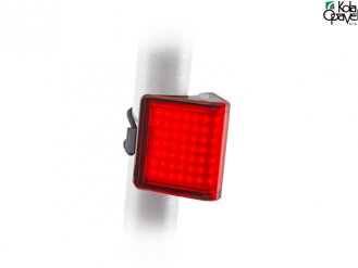 AUTHOR Světlo zad. V-Block360 USB CobLed 80 lm černá/červené-sklo